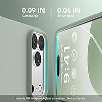 Vista 1080 de GONEZ Funda de silicona para iPhone 15 Pro Max, compatible con Magsafe, protector de cámara + protector de pantalla, forro de microfibra suave Negro