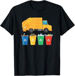 Garbage Truck Trash Recycling Waste Management Car T-Shirt