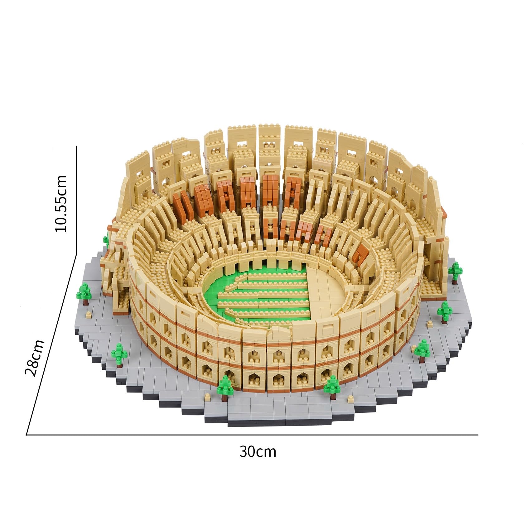Amazon.co.jp: LULUFUN マイクロブロック コロッセオ 円形闘技場