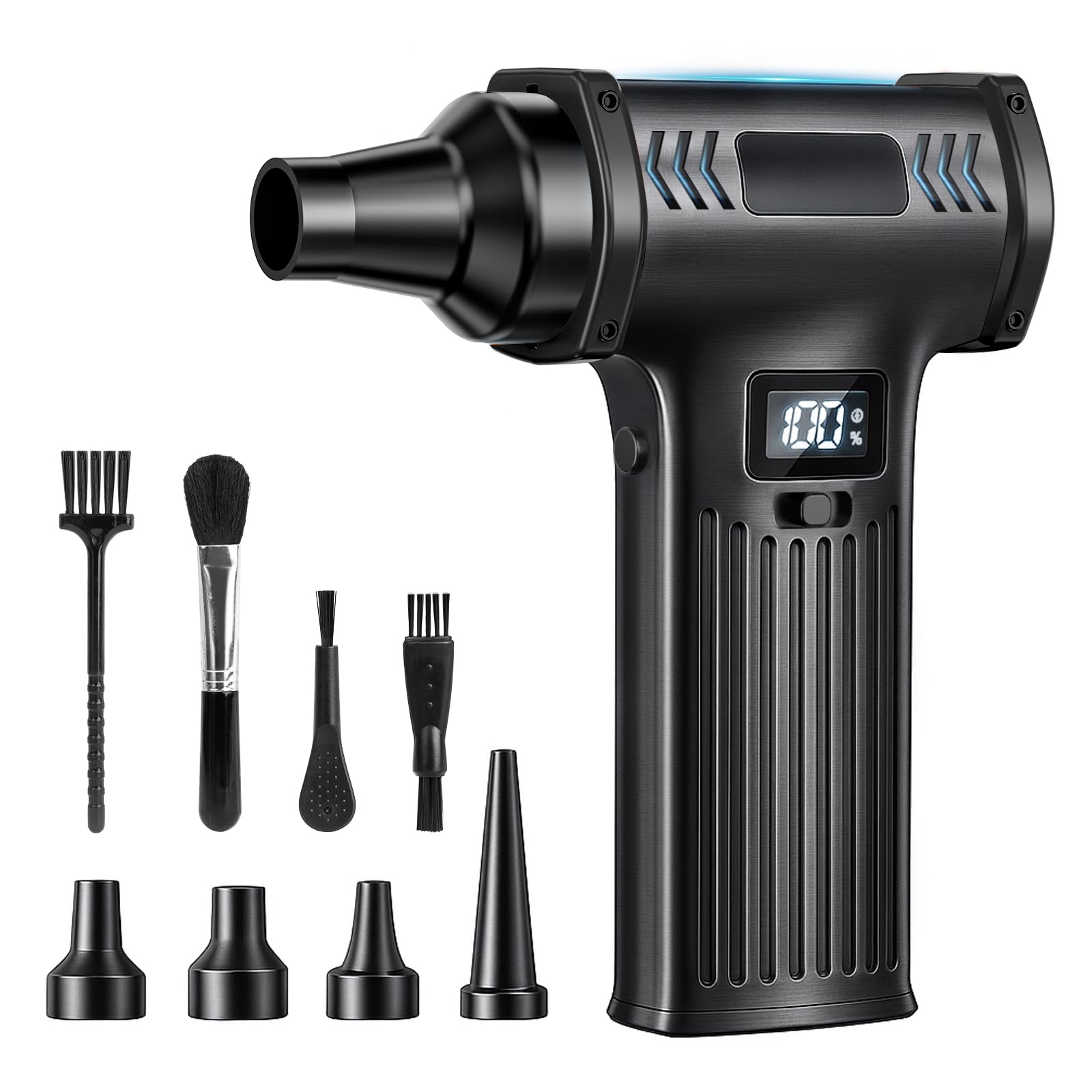 150000RPM Compressed Electric Air Duster: Cordless Rechargeable Mini Air Blower - Self-Adjustale Speed Powerful Portable Cleaner for Computer Keyboard Camera Outdoor Car Cleaning - Men's Gift