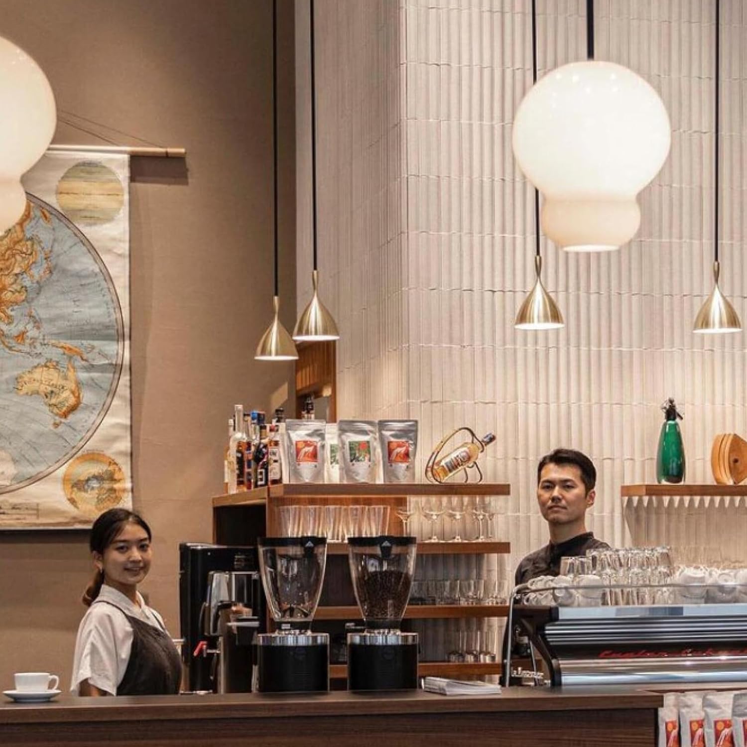 Brass Island Chandelier Light, Dining Room Decor Light Fixture Over Table, Modern Minimalist Decorative Pendant Lights Kitchen Island, E26 Farmhouse Hanging Pendant(Glossy Brass, Small)