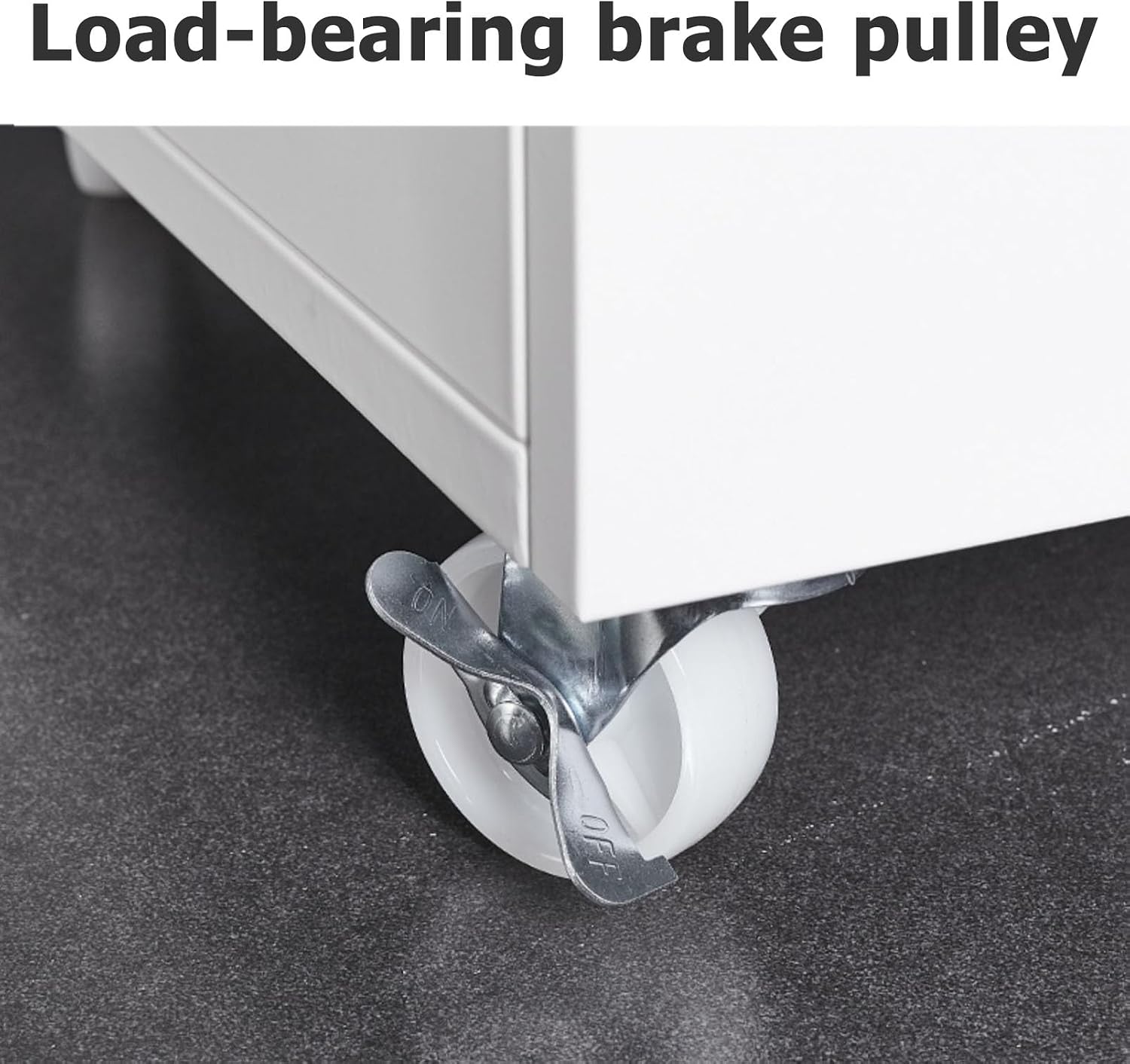 Rolling Printer Cart with Wheels, Heavy-Duty Printer Stand, Storage Organizer for Home Office, Mobile Printer Shelf Cabinet, Multifunctional Printer Trolley image 5
