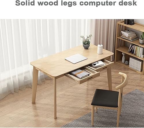 Miniatura 6 de Desk Inicio Oficina Computadora Dormitorio, Estudiante Estudio Escritura con Cajón, PC de Madera Computadora Portátil Estaciones de