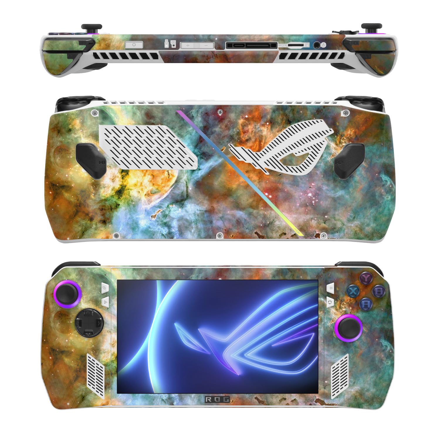 MightySkins Skin Compatible with Asus ROG Ally - Space Cloud | Protective, Durable, and Unique Vinyl Decal wrap Cover | Easy to Apply, Remove, and Change Styles