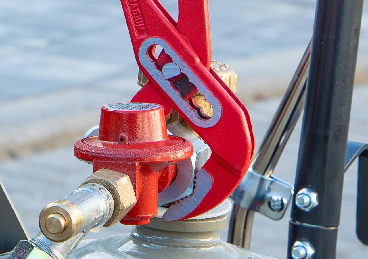 ROTHENBERGER Juego industrial de 3 alicates para bombas de agua de 1", diámetro de 1 ¼", diámetro de 1 ½", acero al cromo vanadio, forjado, protección contra aplastamiento y sujeción, ajustable en 7