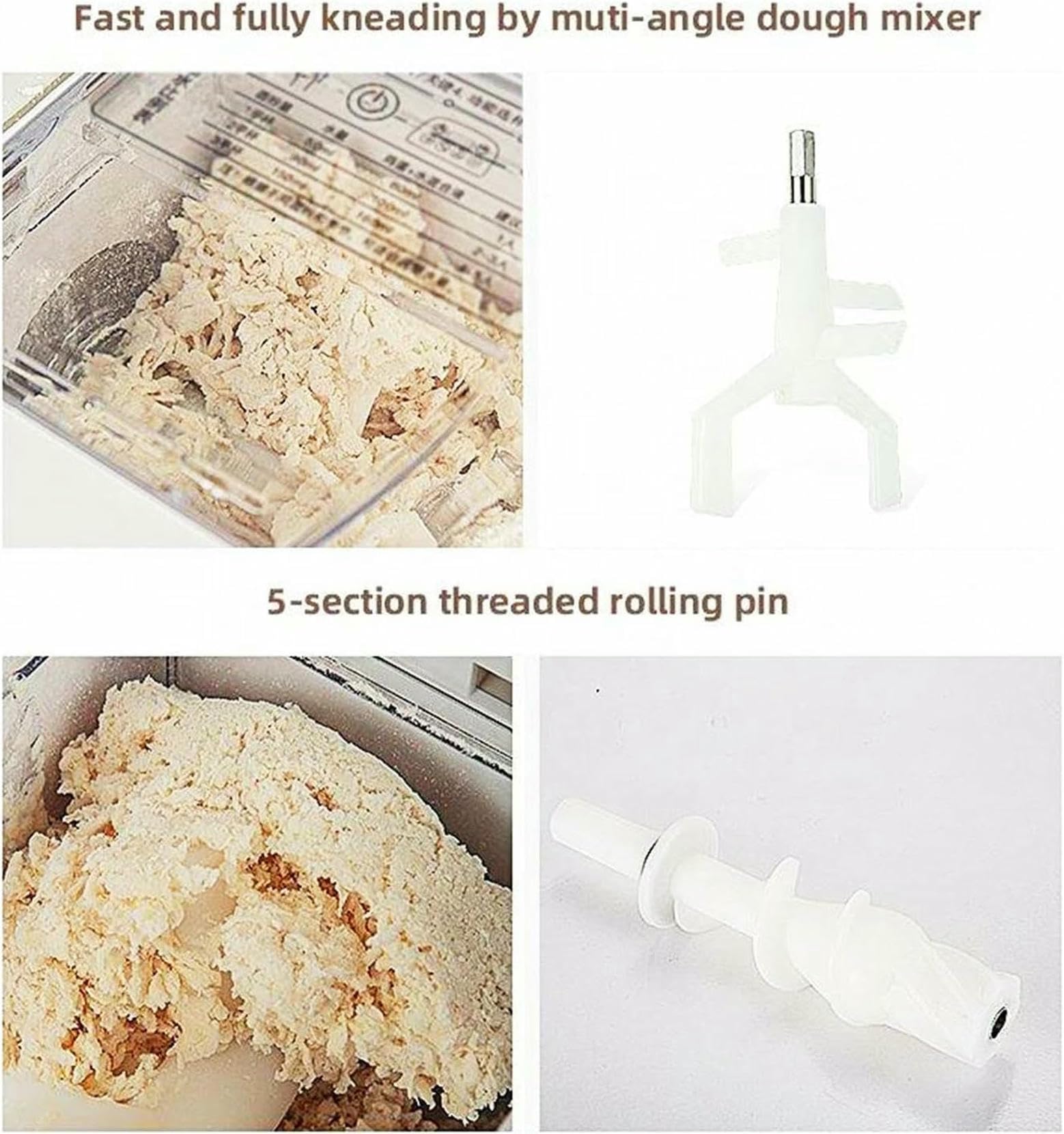 Pasta Eléctrica Y Noodle Maker - Espagueti Fresco Casero En 10 Minutos! Extrusora Automática De Hojas De Masa Y Pasta para Uso En Cocina Doméstica - ¡13 Formas De Fideos!