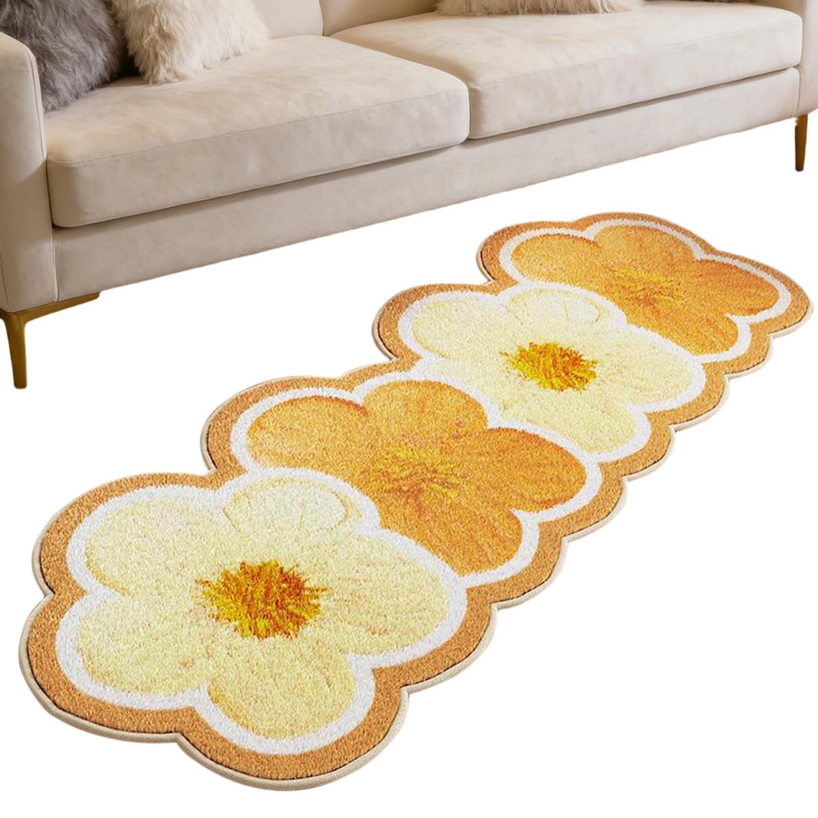 Tapis de salle de bain 120x50 cm antidérapant et lavable pour couloir