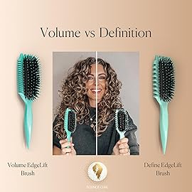 Bounce Curl Volume EdgeLift Brush, 5-in-1 Tool for Volumized Waves, Curls & Coils - Teal
