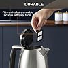 Krups Excellence Kettle, Brushed Metal Surface, 1.7 L Capacity, Easy Open Cover, Precision Cast Tip, Water Level Indicator on Handle, Automatic Close Feature
