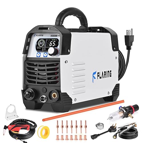 FLARING Plasma Cutter,65A Plasma Cutter Machine 120V/240V,4/5" (20mm) Severance Cut,5/8"(15.9mm)