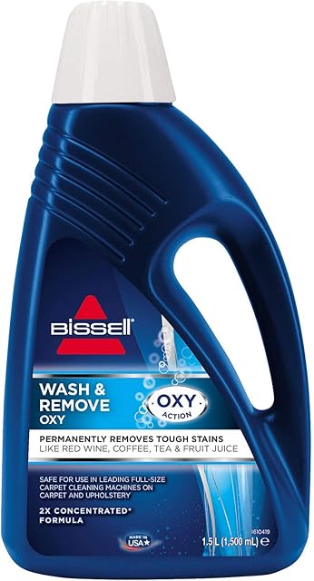 BISSELL Wash & Remove OXY Formula | For Use With All Leading Upright Carpet Cleaners | With OXY Action | 1265E,2X-Large