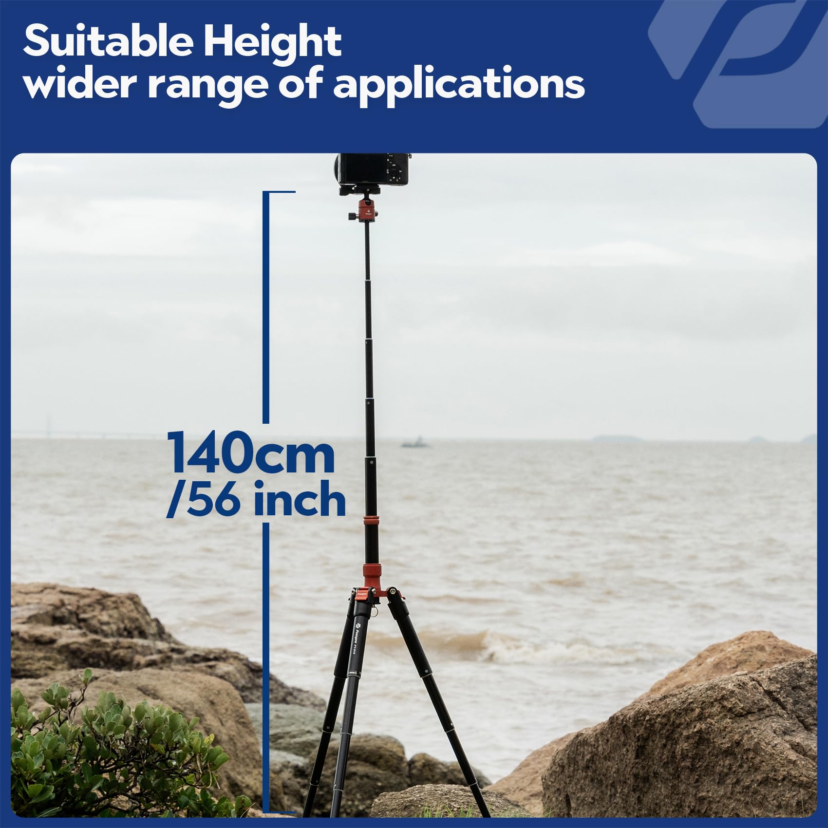 Fotopro Mini trípode con cabeza de bola, soporte para teléfono, palo selfie desmontable, plegado solo 8.6 pulgadas, carga máxima de hasta 6.6 libras, FY-810 naranja