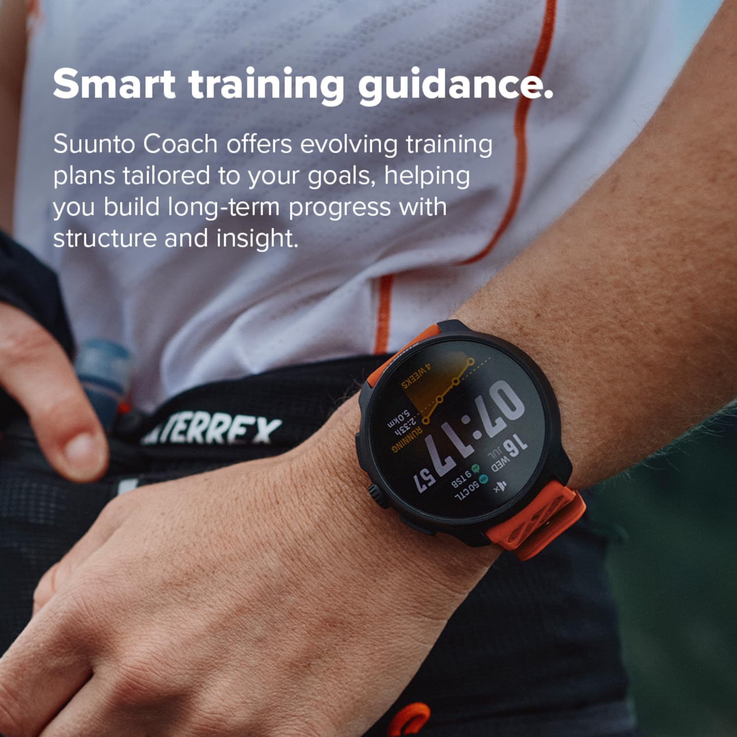SUUNTO Reloj deportivo Race 2 GPS, pantalla táctil AMOLED de 1.5 pulgadas con corona, 16 días de duración de la batería, métricas de entrenamiento e información de recuperación, doble GNSS, mapas