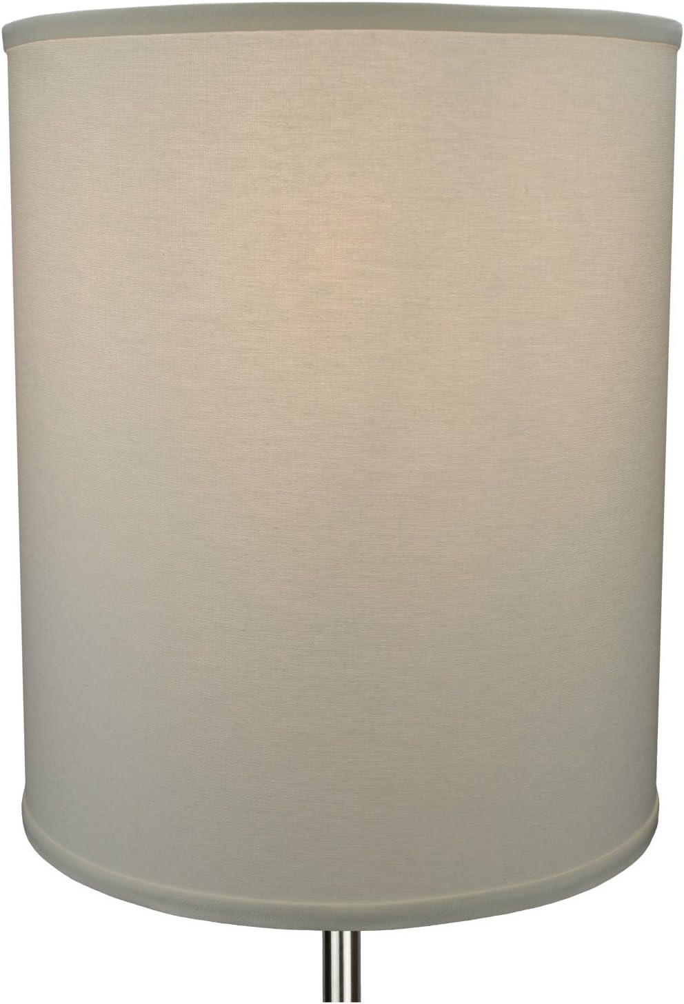 FenchelShades.com 14" Top Diameter x 14" Bottom Diameter 18" Height Cylinder Drum Lampshade USA Made (Cream)