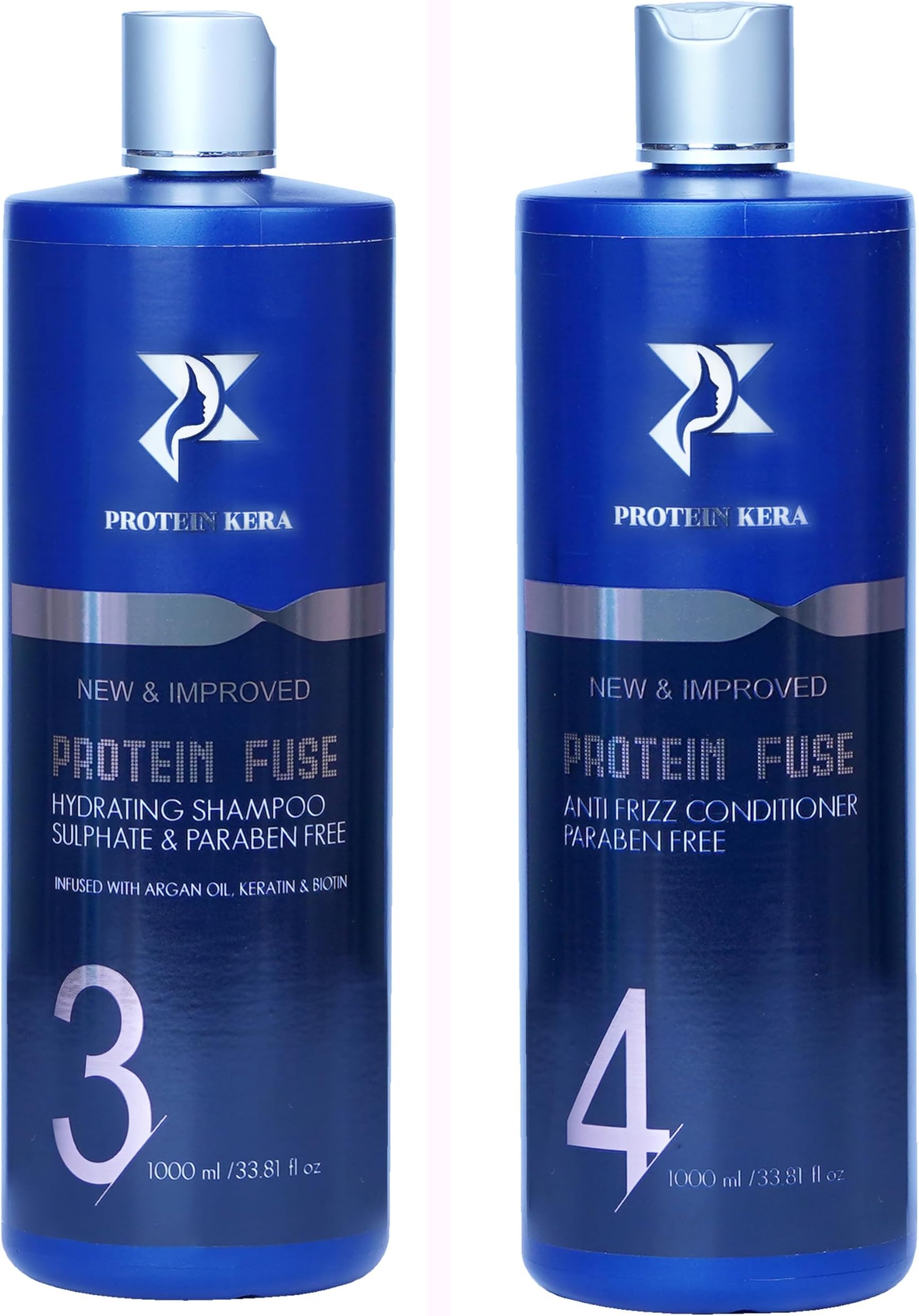 Sulphate-Free Hydrating Shampoo 1000 ML And Anti Frizz Conditioner 1000ML Paraben Free For Frizz Hair Combo Pack