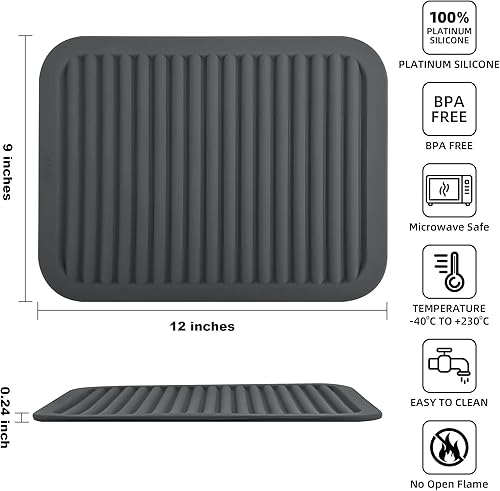 Miniatura 2 de Salvamanteles de silicona para platos calientes, ollas y sartenes, almohadillas calientes para encimera de cocina, salvamanteles resistentes al