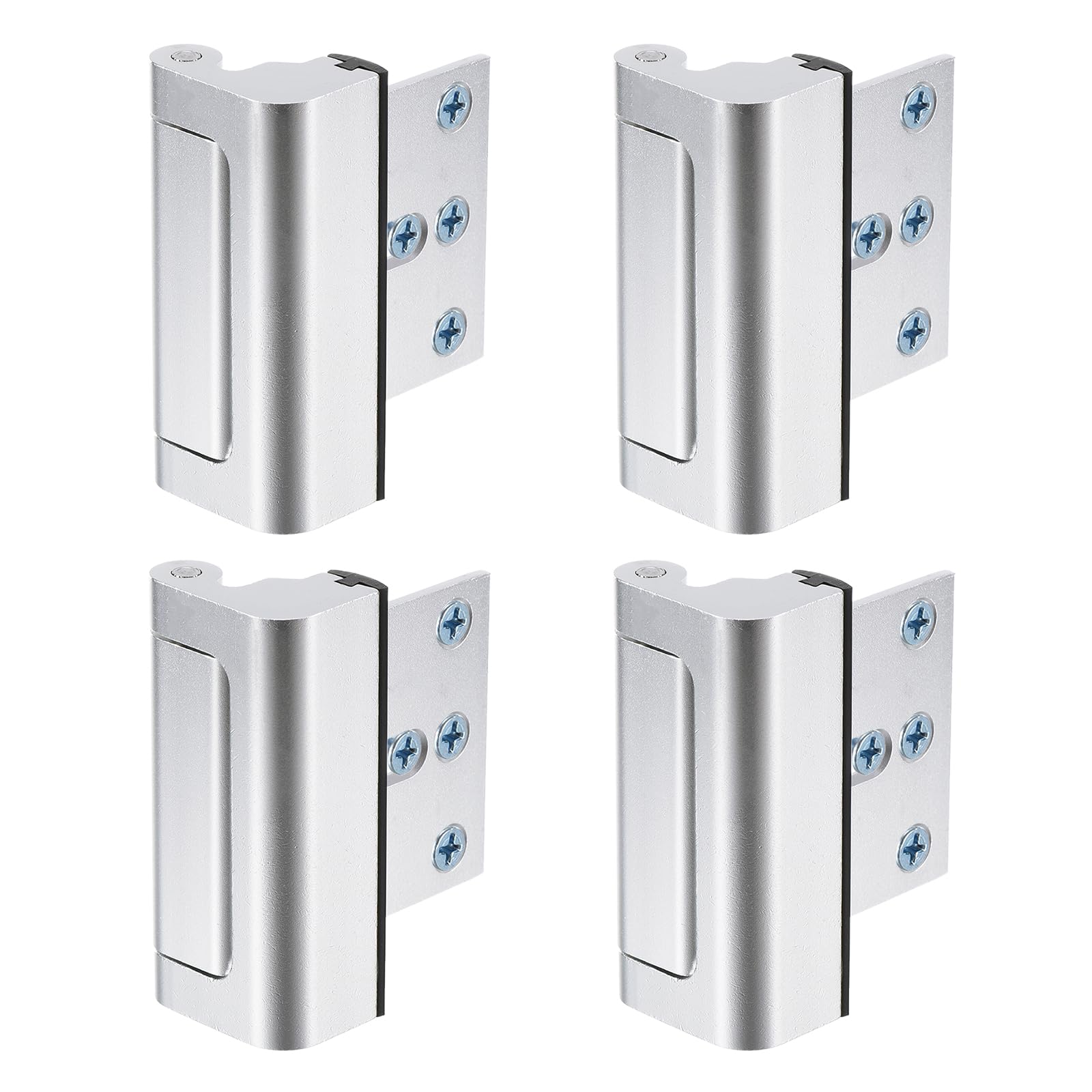QUARKZMAN 4 Ensemble Accueil Sécurité Porte Serrure 3 pouce Argent