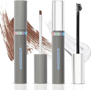 Wonder Blading Brow Stain & Go Masque with Brow Styler Gel, Long Lasting Eyebrow Tint and Clear Gel, Volumizing and Smudge Proof (Brunette)