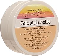 Vista 2 de Bálsamo de Caléndula para una Piel Suave y Feliz Bálsamo Herbal Orgánico, Sin OGM, de Lotes Pequeños Hecho en Familia en WV Frasco de 2 oz