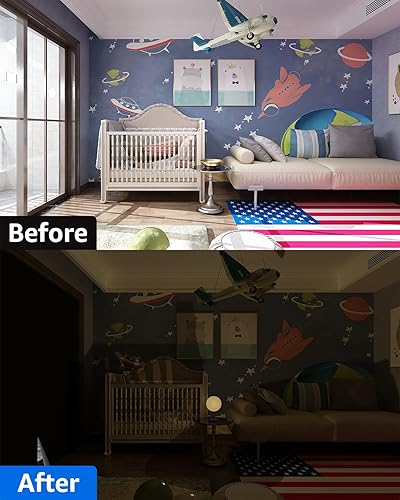 Miniatura 6 de Sumobaby Cortinas opacas portátiles para dormitorio, 42 x 36 pulgadas, sin taladrar, con cintas de velcro mejoradas, cubierta de ventana 100% opaca,