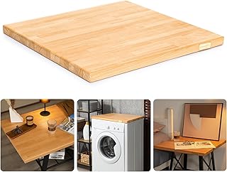 24"x25" Butcher Block Countertop, DIY Beech Countertop, 1.5'' Thick Waterproof Table Top, Used as Cutting Board, Office Desk Tops, Living and Dining Room Tables, Laundry Counters, Kitchen Island