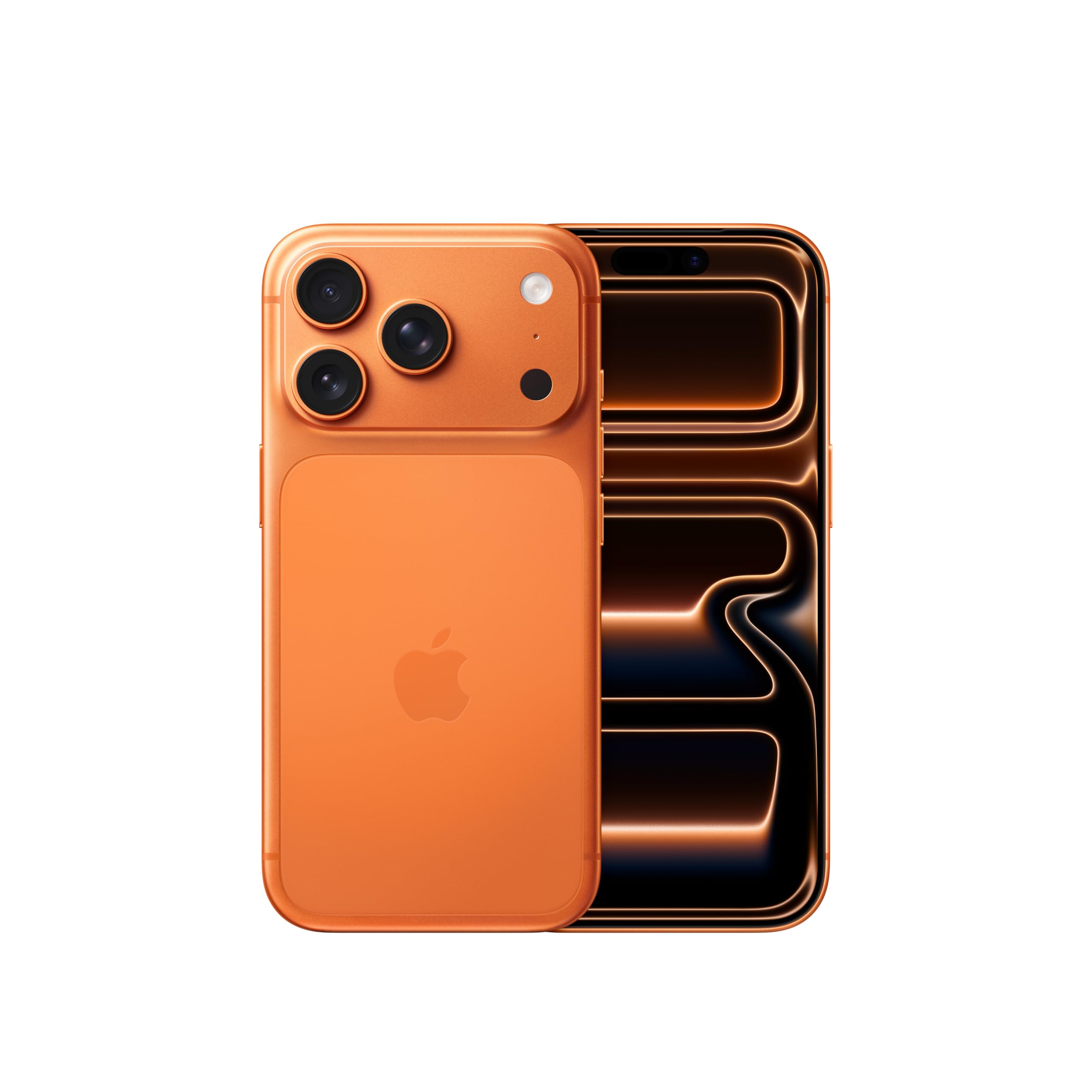Apple iPhone 17 Pro de 256 GB: Pantalla de 6,3 Pulgadas con Promotion, Chip A19 Pro, autonomia revolucionaria, Sistema de camaras Pro Fusion con camara Frontal Center Stage; Naranja cosmico