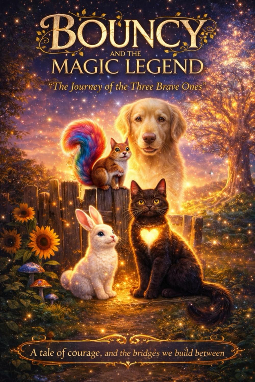 Bouncy and the Magic Legend: The Journey of the Three Brave Ones: 5 (Bouncy Adventures)