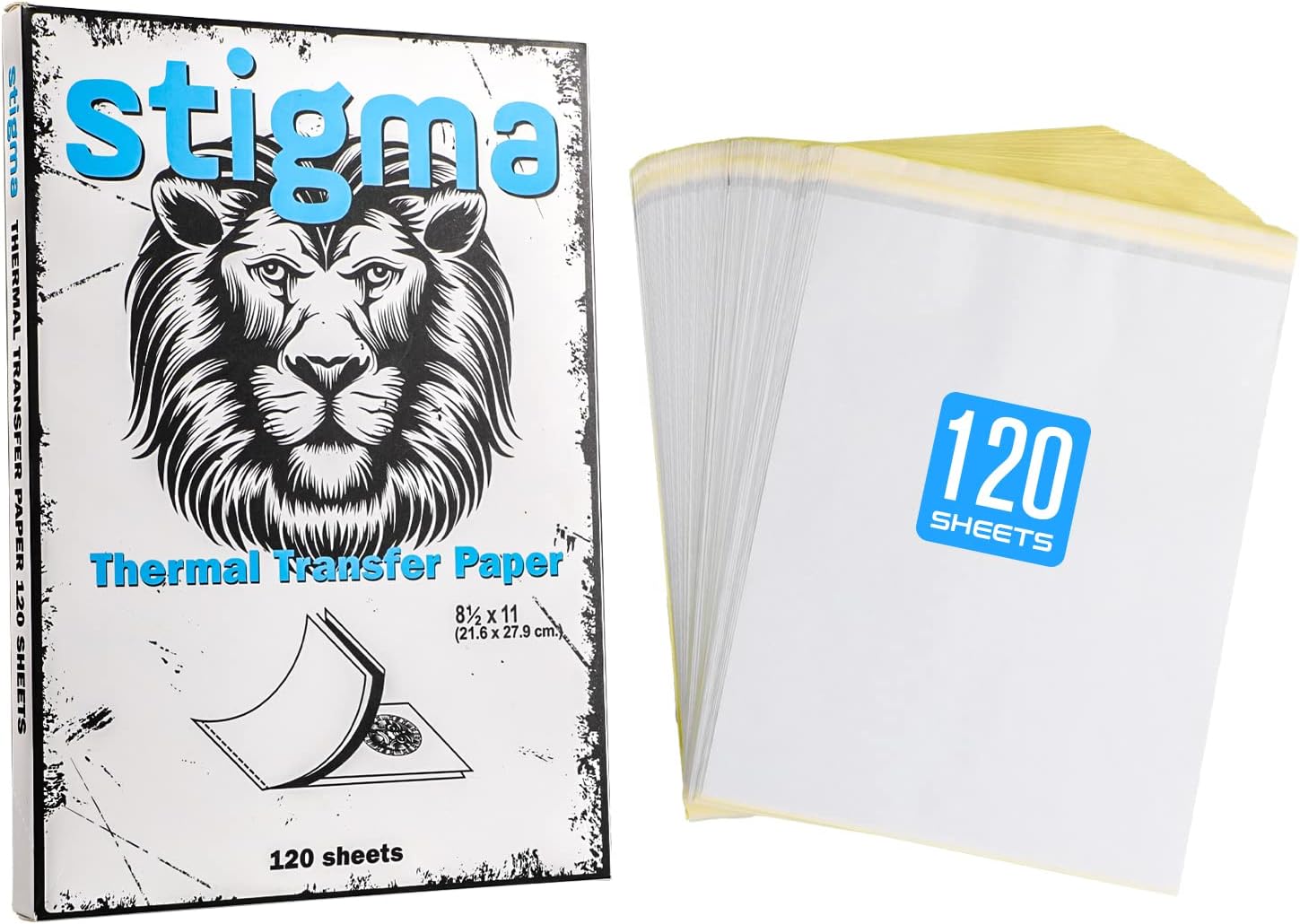 STIGMA 120 Sheets Tattoo Transfer Paper,4 Layers Tattoo Stencil Paper,Transfer Papel for Tattooing A4 Size, Stencil Paper for Tattooing T209