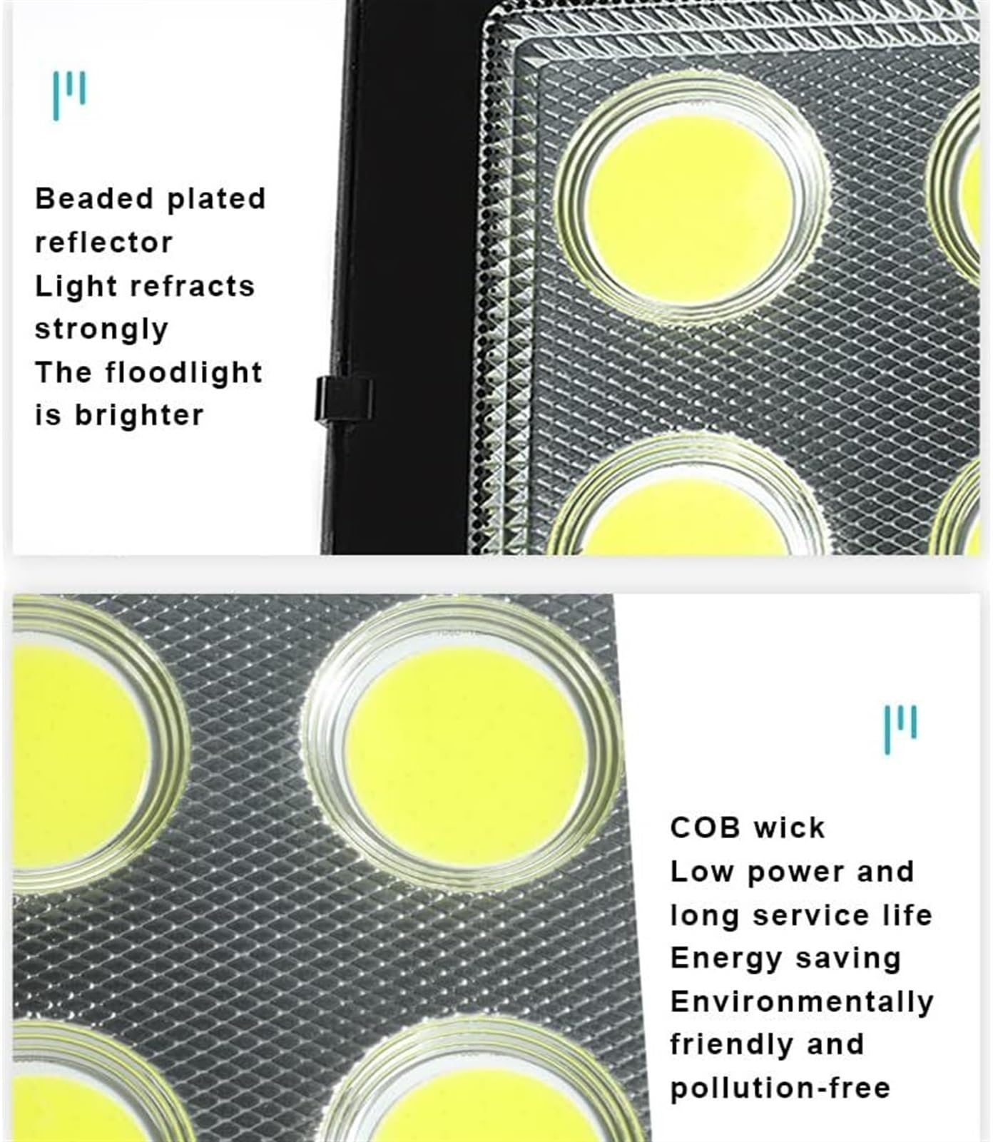 Lampy solarne zewnętrzne, Zewnętrzne bardzo jasne światło punktowe z możliwością regulacji w zakresie 180°, pozytywne białe oświetlenie robocze(400W)