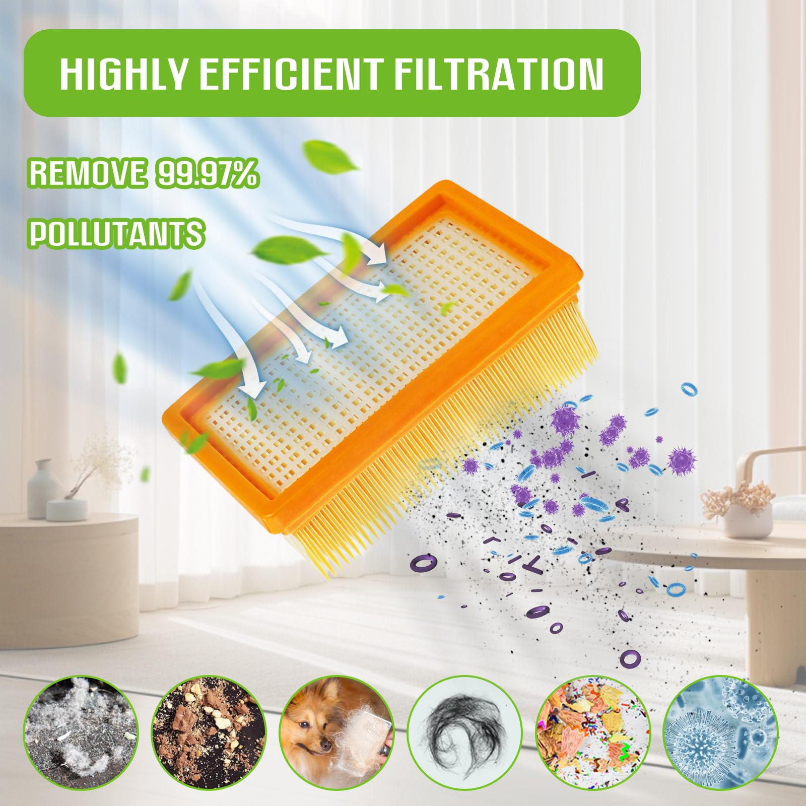 Besttoolifes Eureka - Lot De 2 Filtres De Filtration Pour Aspirateur