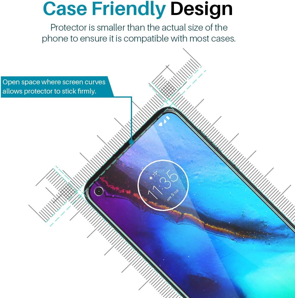 3 Pack LϟK Screen Protector Compatible for Motorola Moto G Stylus, Tempered Glass HD Clear, Installation Tray - Clear
