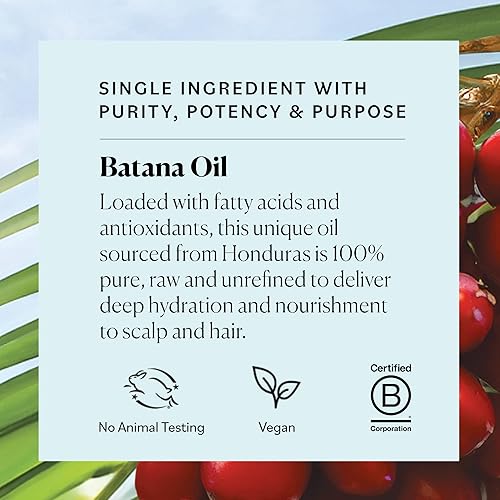 Miniatura 5 de Sky Organics - Aceite de batana, 4 fl oz - 100% crudo y sin refinar - Nutrición para el cabello y el cuero cabelludo - Ácidos grasos, antioxidantes