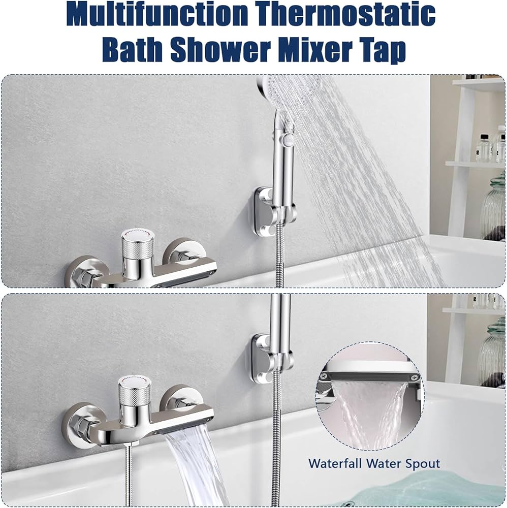 Amazon | 浴室水栓 ツーバルブ混合栓 ワンハンドル混合栓 浴室用 混合