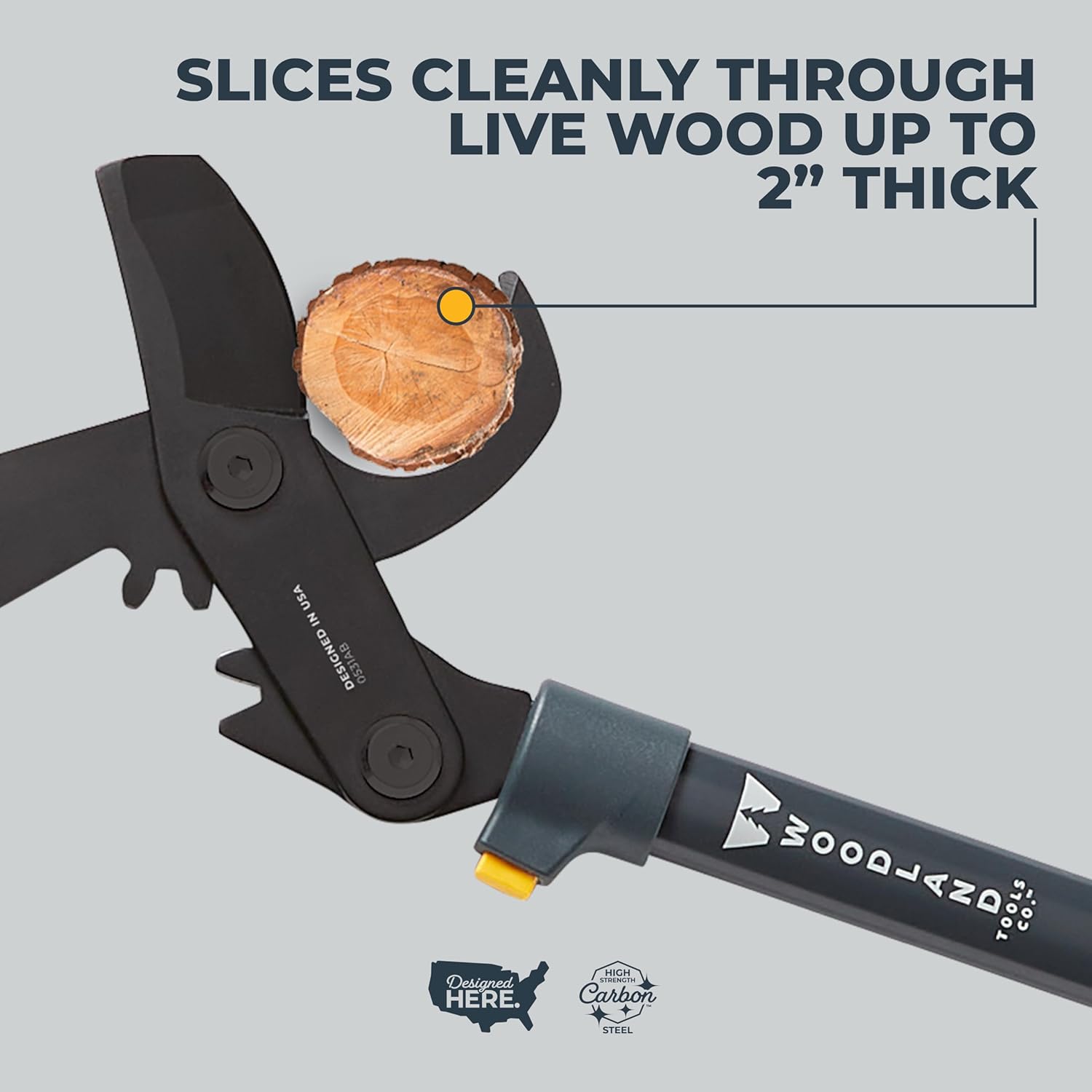 Woodland Tools Super Duty Lopper, 32 Inch Geared Bypass Branch Cutter with Soft Grip Handles, Manual Tree Limb Cutter for Thick Branches, Heavy Yard Work, and Seasonal Pruning