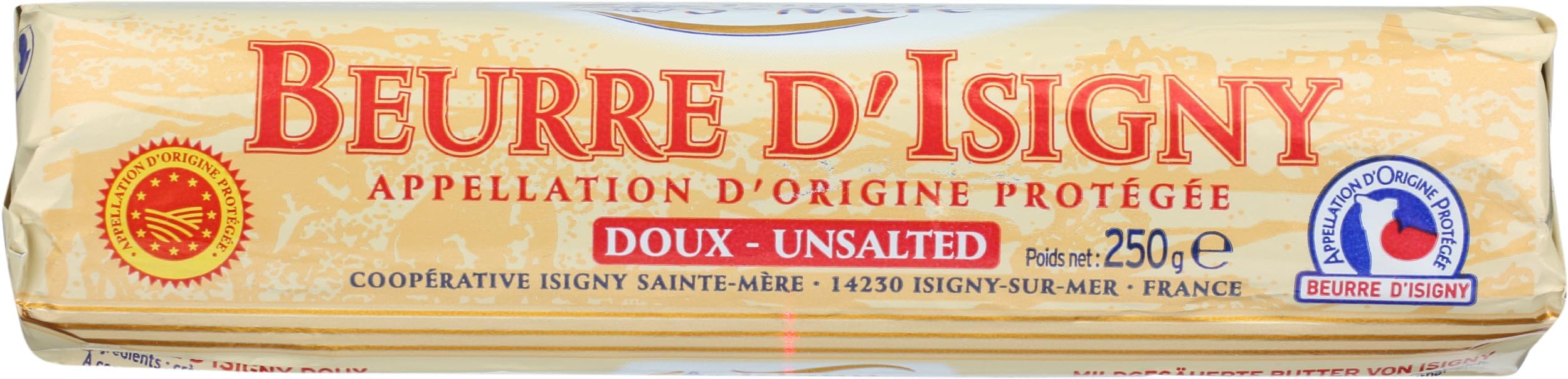 ISIGNY STE MERE Unsalted Butter Roll, 250 GR