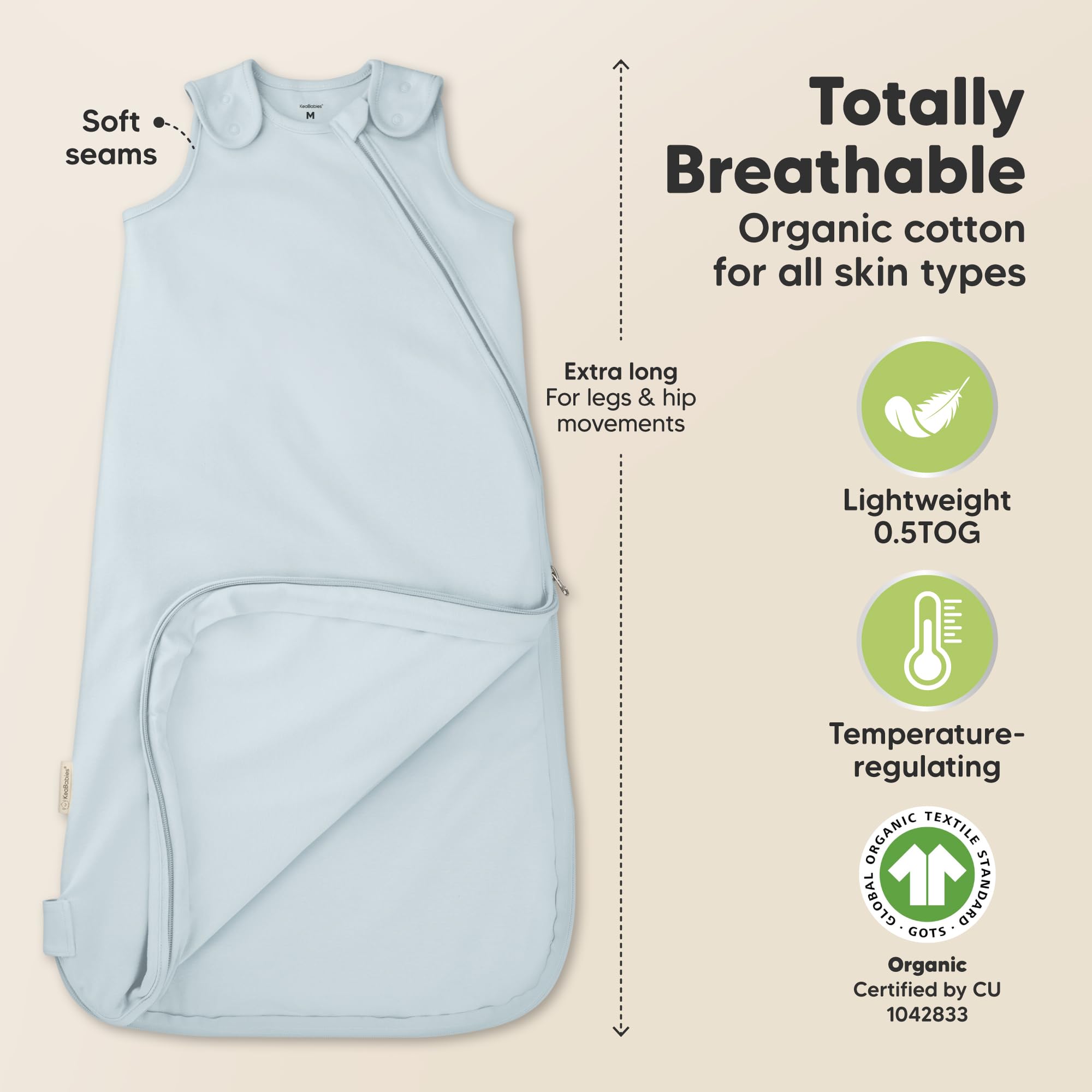 Sleep Sack 0-3 Months Owlivia Organic Cotton Baby Boy Girl Pack