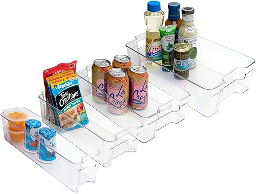 Dial Industries Inc Gavetas organizador de cajones para nevera juego de 4 varios tamaños