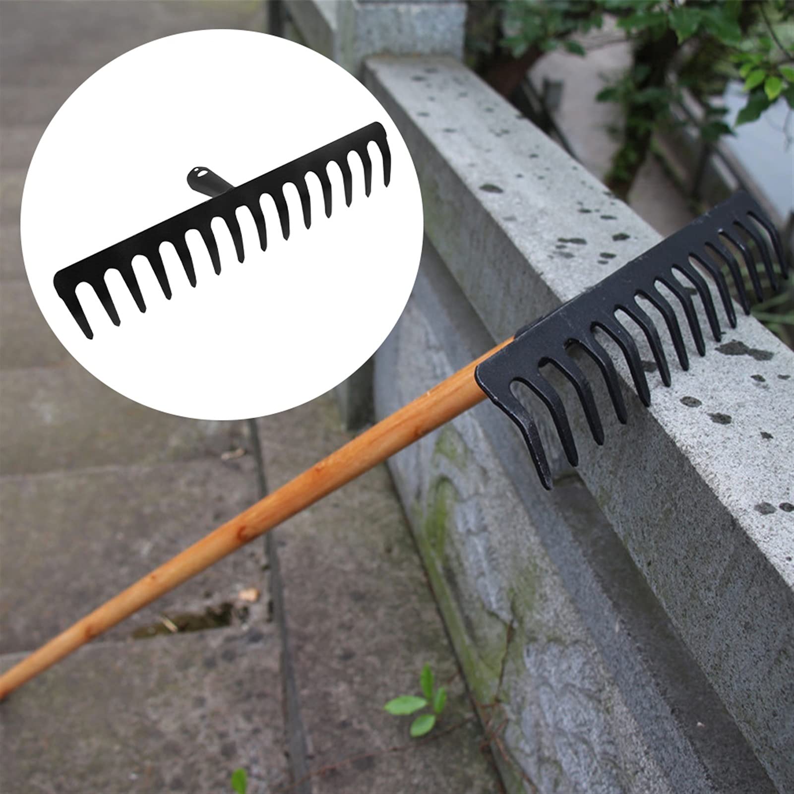 Râteau De Jardin En Métal Râteau À Feuilles Râteau De Désherbage Râteau De Jardin Dents De