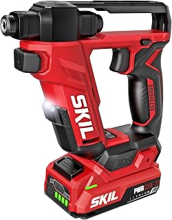 SKIL DL6300D-12 Compact Brushless 20V Flip Drill Driver Kit: Double Collet Head, Torque Control, USB-C Battery & Charger