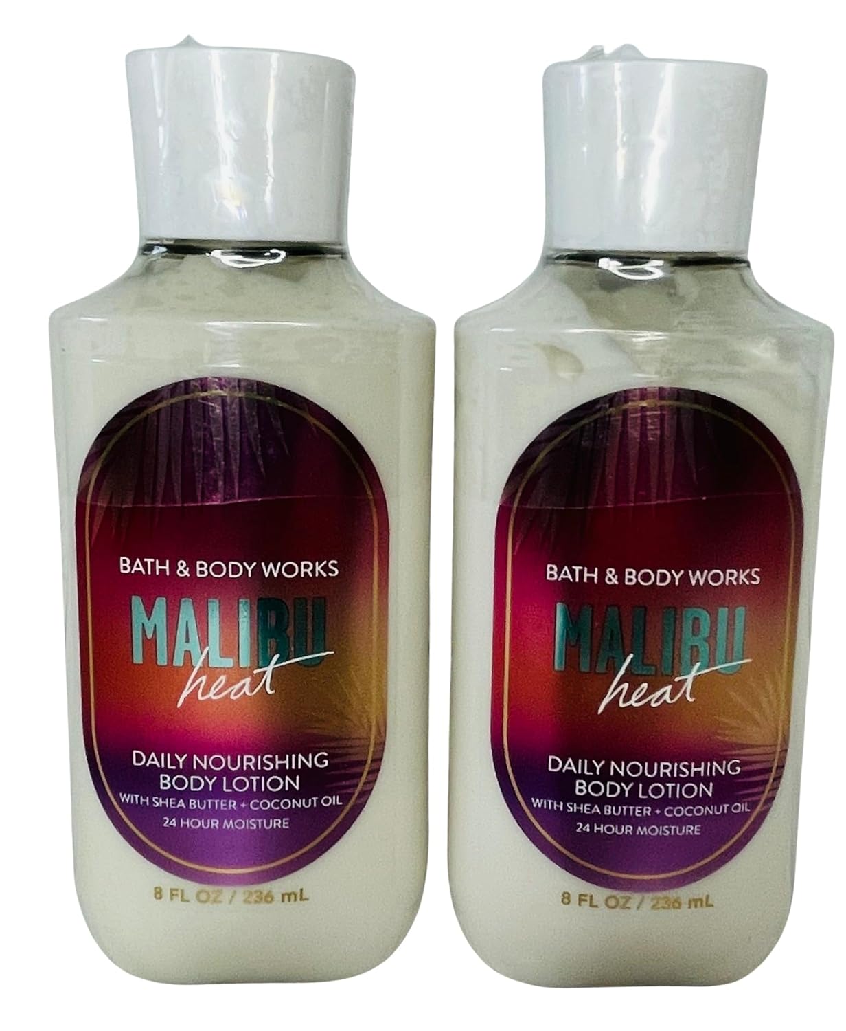 Bath & Body Works Malibu Heat Body Lotion 8 Ounces Each Pack of 2