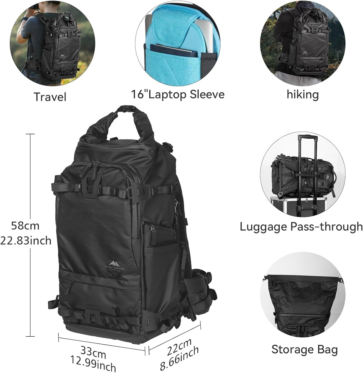 Backpack da Fotocamera Summit Creative Tenzing - Dettaglio