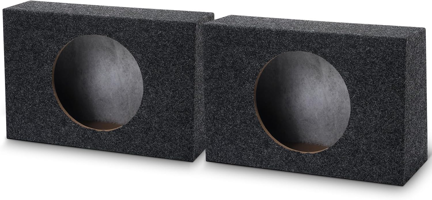 BBTO 2 Pack Large Angled Style Car Audio Speaker Box Single 6 x 9 Inch Car Audio Enclosures Sturdy Constructed Truck Speaker Box for Home Vehicle Subwoofer Sound Supplies