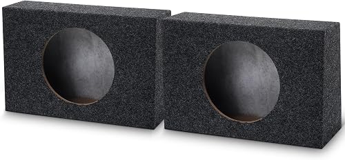 BBTO 2 Pack Large Angled Style Car Audio Speaker Box Single 6 x 9 Inch Car Audio Enclosures Sturdy Constructed Truck Speaker Box for Home Vehicle Subwoofer Sound Supplies