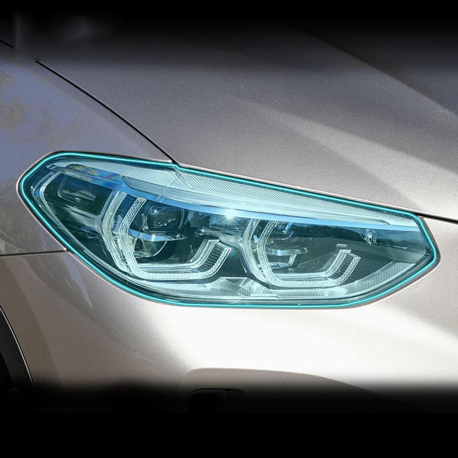 JCAKES Car Exterior Headlight Anti-Scratch TPU Protective Film Anti-Scratch Repair Film Accessories Refit，for BMW G08 ix3 2020-2023