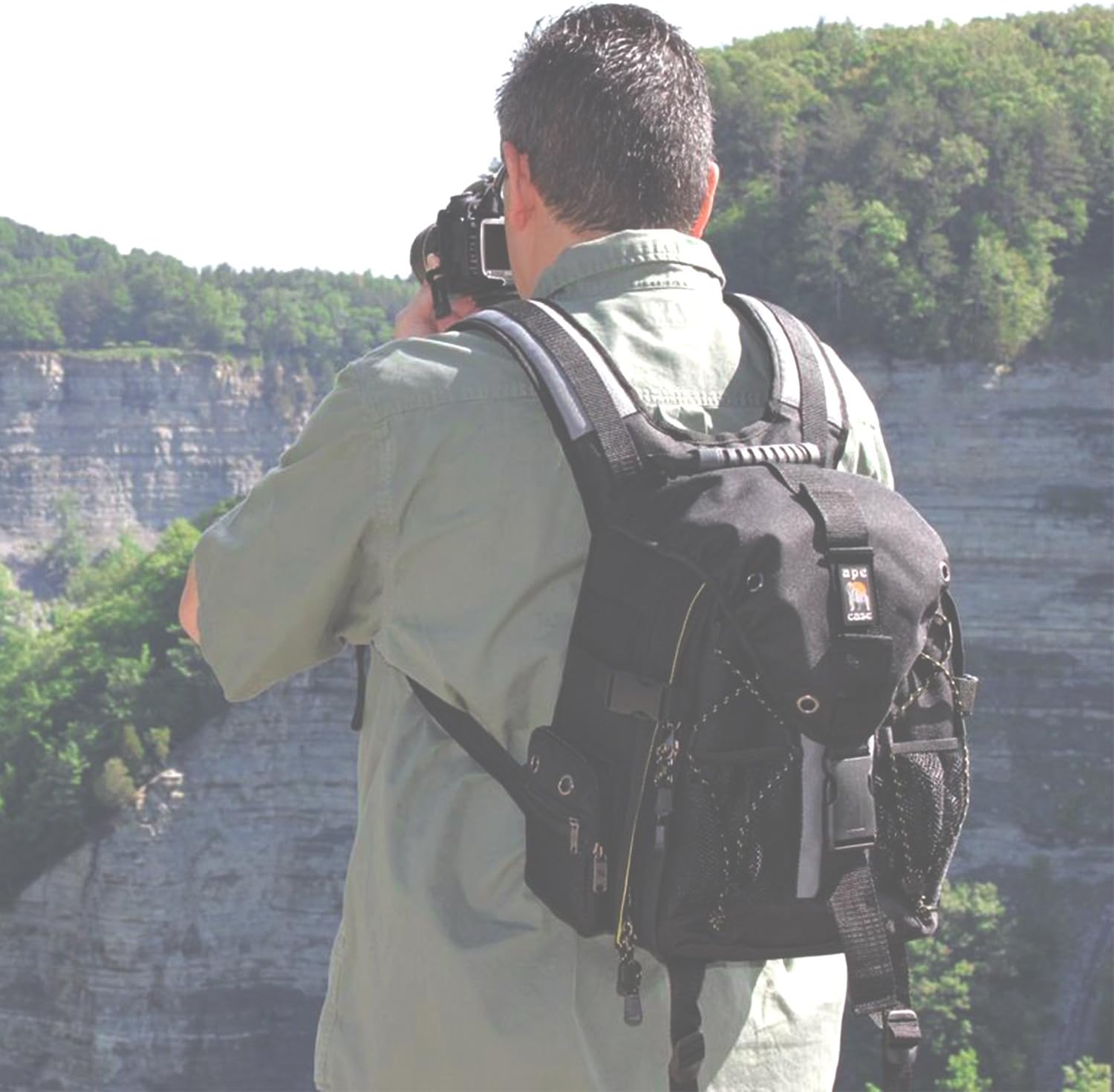 Flash Sale Ape Case, ACPRO1800, Compact backpack, Tablet compartment, Padded, Rain cover included, Adjustable straps, Camera bag, Equipment pack, Black (ACPRO1800)