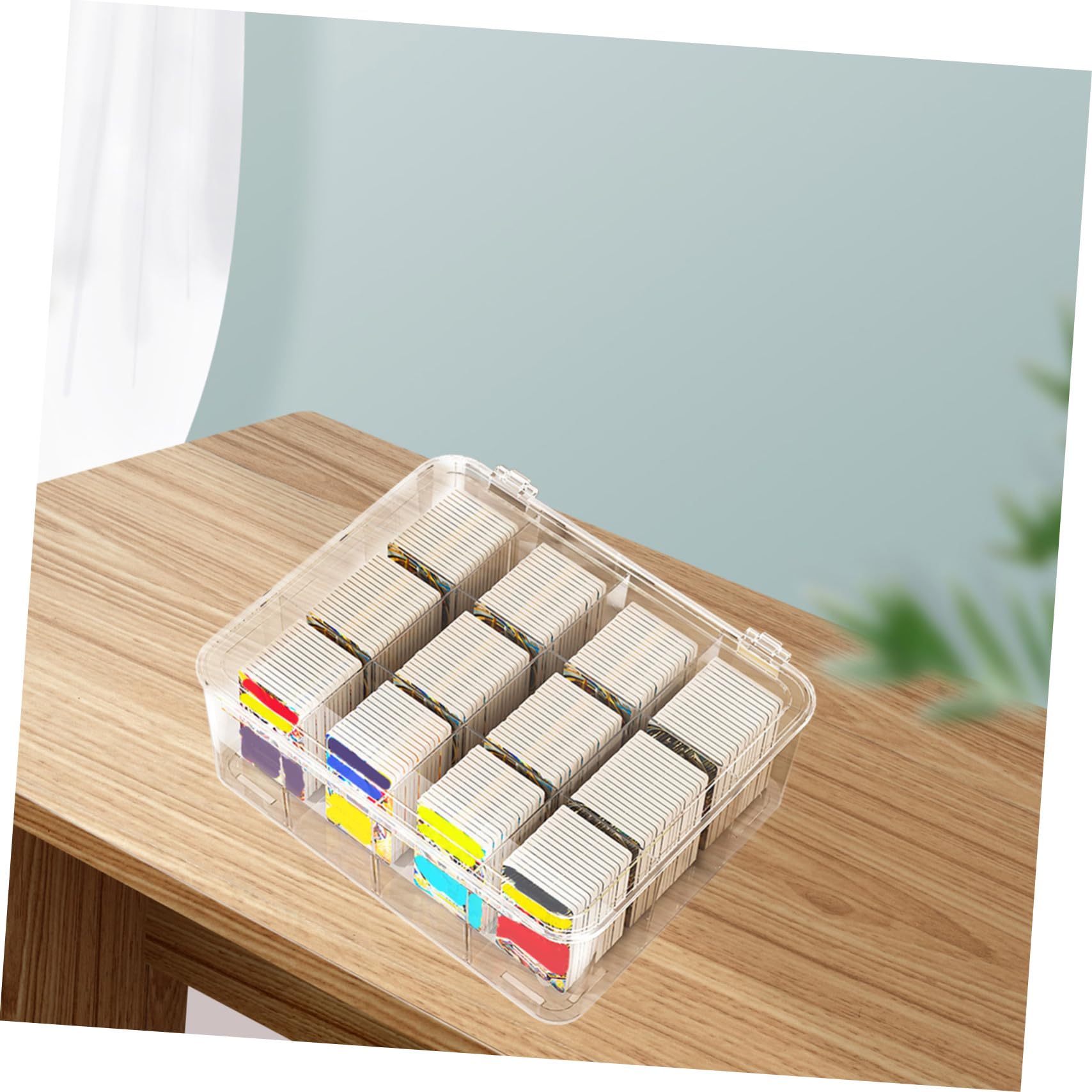 Contenitore Carte Porta Biglietti Da Visita in Stile Semplice Custodia Espositore Per Biglietti Da Visita Materiale Robusto e Resistente