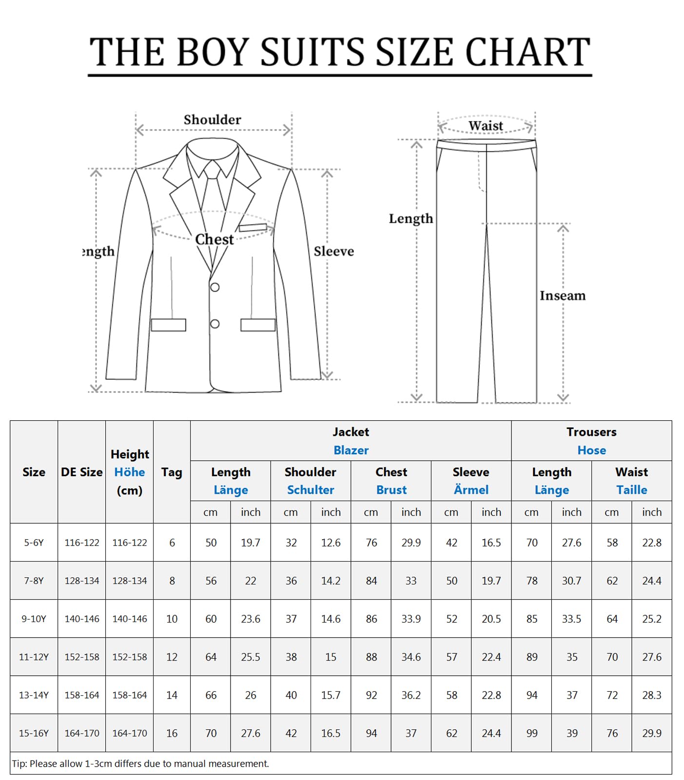 mintgreen Boys Blazer Suit 3PCS Kids Page Boy Outfit Sets Tuexdo Blazer + Waistcoat + Trouser 5-12 Years
