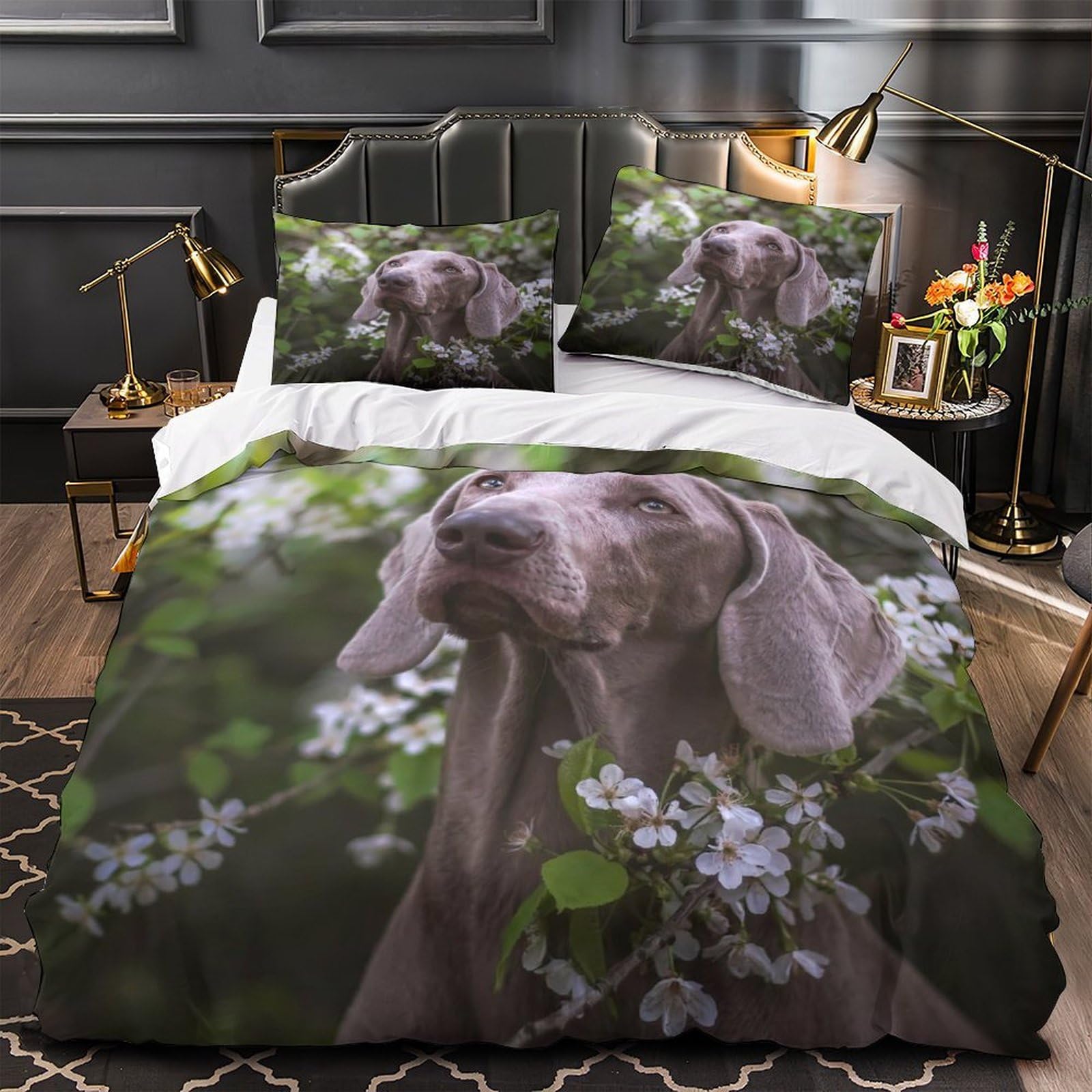 Parure de lit pastèque microfibre hypoallergénique 220x240 ultra douce 3D