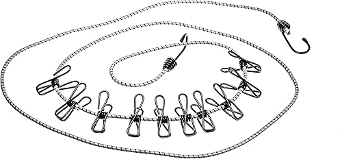 Miniatura 8 de SE 10' Cordón de secado elástico con clips resistentes a la intemperie