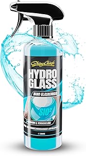 ShinyChiefs CERAMIC GLASS CLEANER - Nano Glasversiegelung mit neuester SiO2-Keramik-Technologie - 2 in 1 Glasreinigung und Glas-Versiegelung - Extrem Schmutz- und Wasserabweisend, 500ml